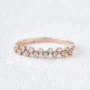 0.17CTW Round Brilliant Cut Unique Anniversary Wedding Band Mapple Gems